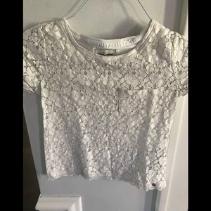 Lace casual t-shirt